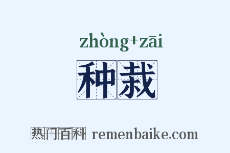 种栽是什么意思的图片